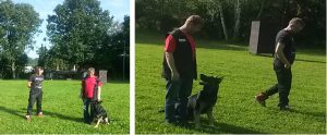 Einzeltraining Pascal und Mathis mit Thor